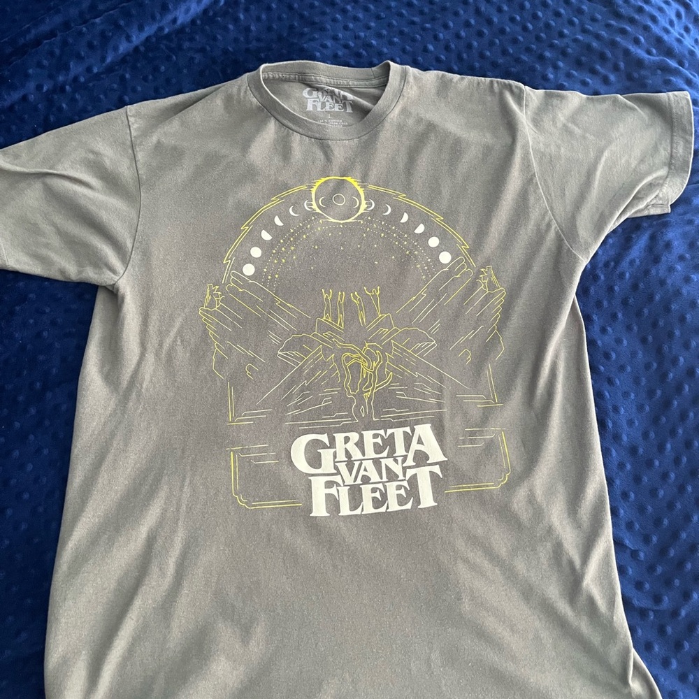 Greta Van Fleet Gray Short Sleeve Tee